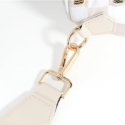 Checkered Crossbody Bag Women Sling Bag with Adjusatble Shoulder Strap Beige