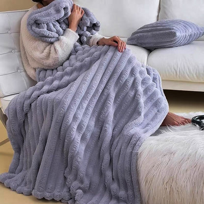 Throw Blanket for Couch Sofa Soft Fleece Throw Blankets Room Home Decor-Purple