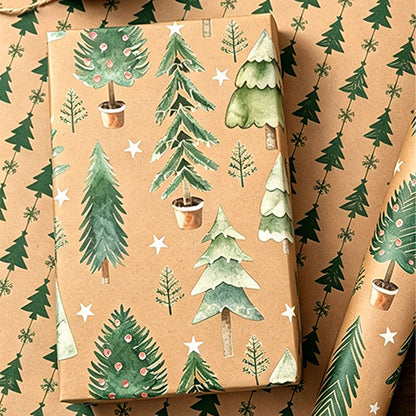 2 Pack Double Sided Christmas Wrapping Paper 4 - Reindeer