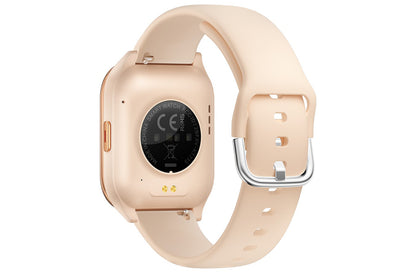 Smart Watch 1.85-Inch Fitness Watch with Heart Rate Sleep Monitor Blood Oxygen 100 Sports Modes Activity Tracker -Gold