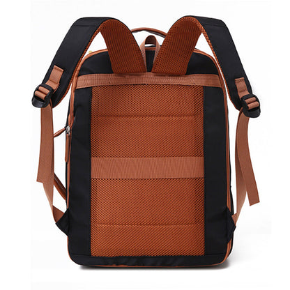 26L Expandable Commuter Backpack Water Resistant Laptop Bag with USB Charging Port Black