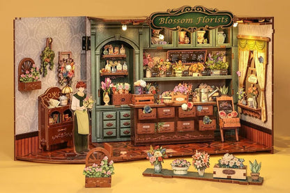 DIY Miniature House Kit Tiny House Kit for Adults to Build for Family Friends-?Flower?Cottage