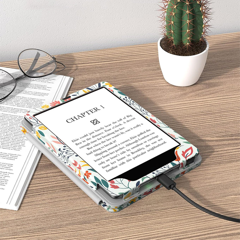 Case for Kindle Paperwhite 6 with Hand Strap Stand 7 Inch-White
