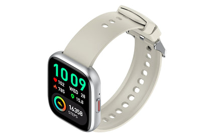 Smart Watch 1.85-Inch Fitness Watch with Heart rate Warning Sleep Monitor Blood Oxygen Calories Physiological Activity Tracker-Grey