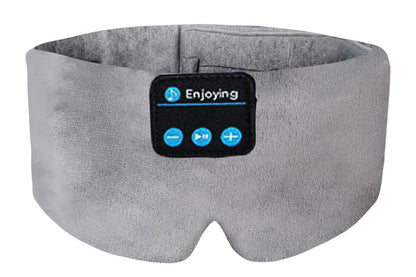 Bluetooth Sleep Mask with Headphones Music Eye Mask for Sleeping Travel Meditation -Grey