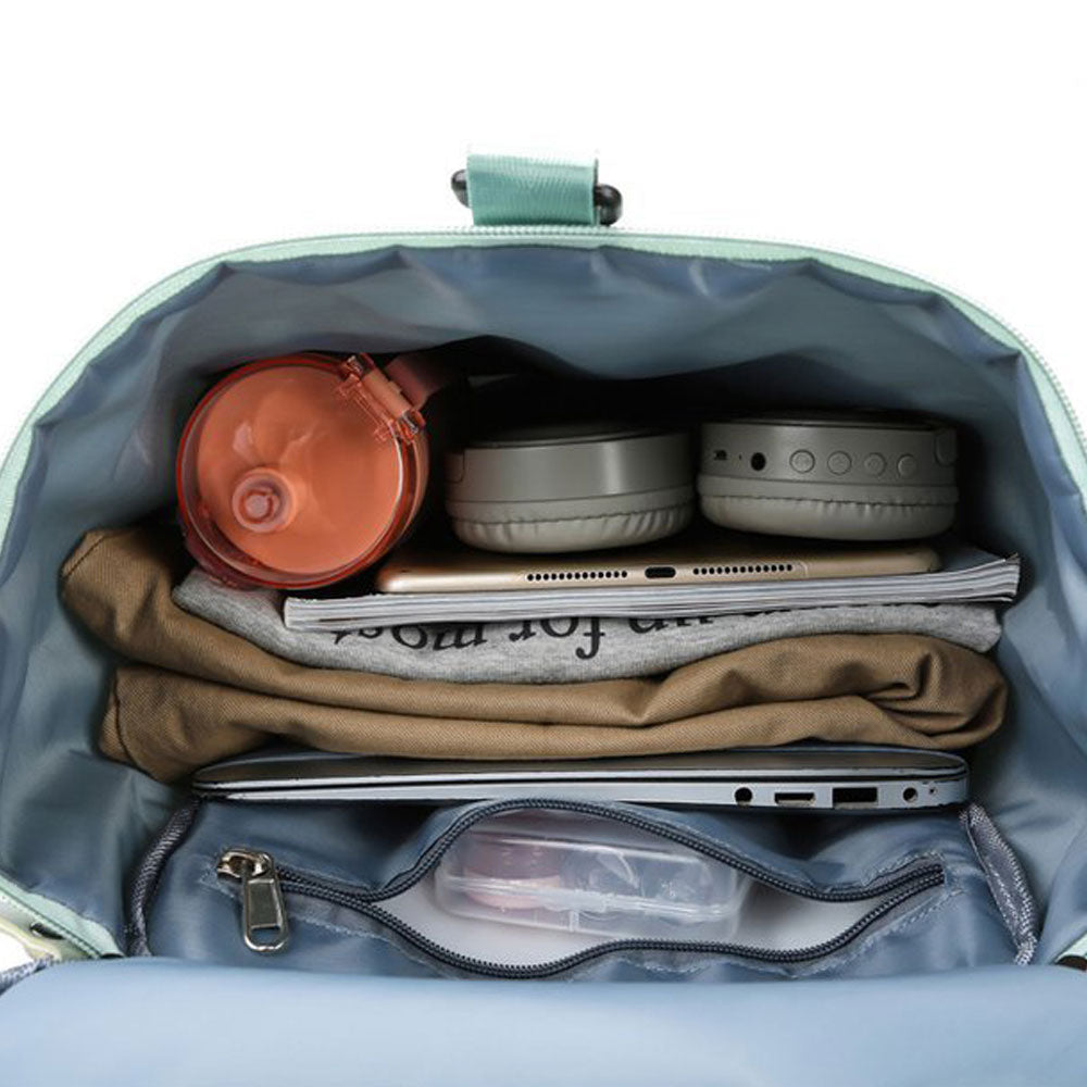 Large Capacity Travel Duffle Bag Sport Gym Backpack -Green