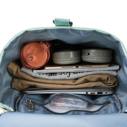 Large Capacity Travel Duffle Bag Sport Gym Backpack -Green