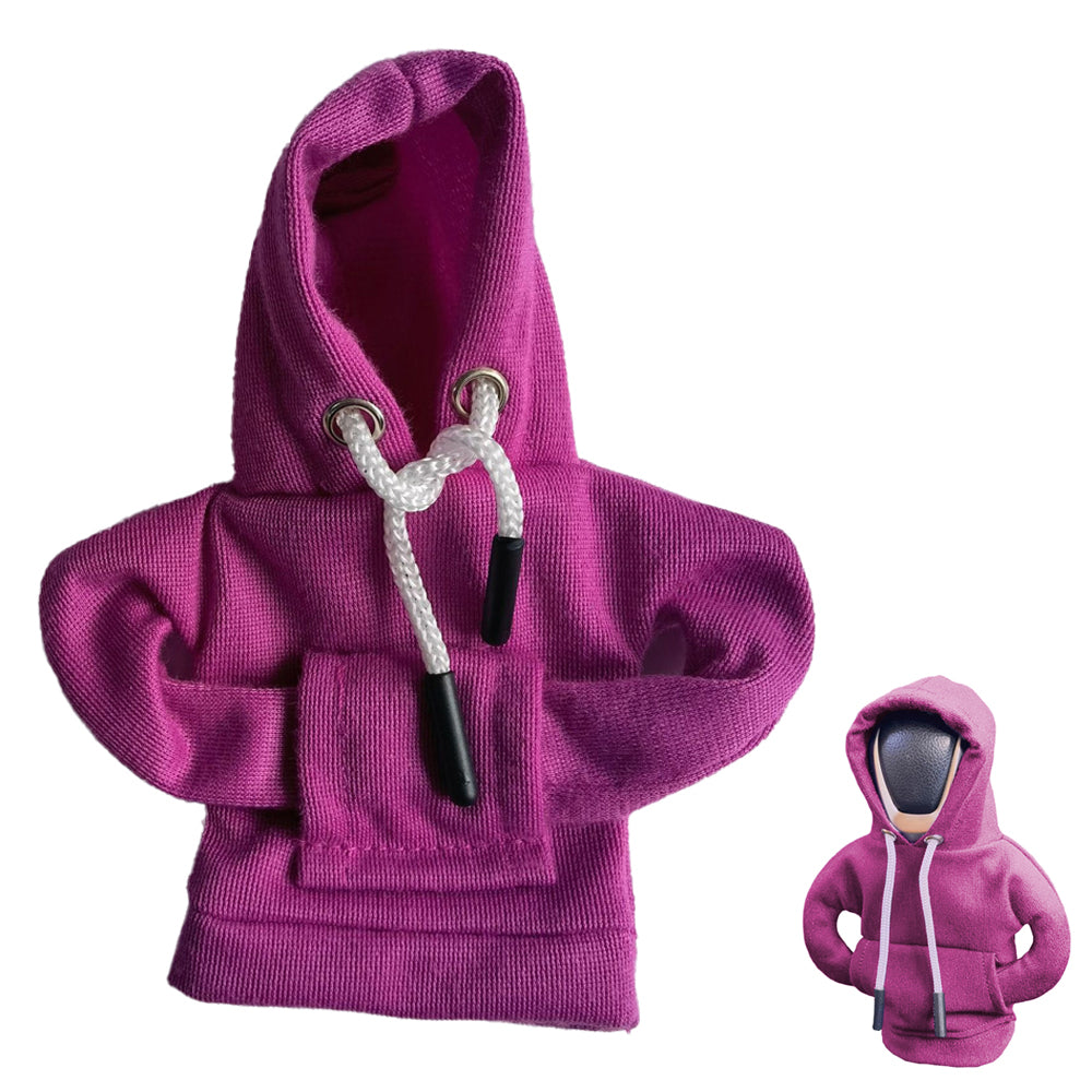 Shift Knobs Fashionable Hooded Shirt Mini Car Shifter Knobs Cover Trim-Purple