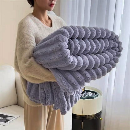 Throw Blanket for Couch Sofa Soft Fleece Throw Blankets Room Home Decor-Purple