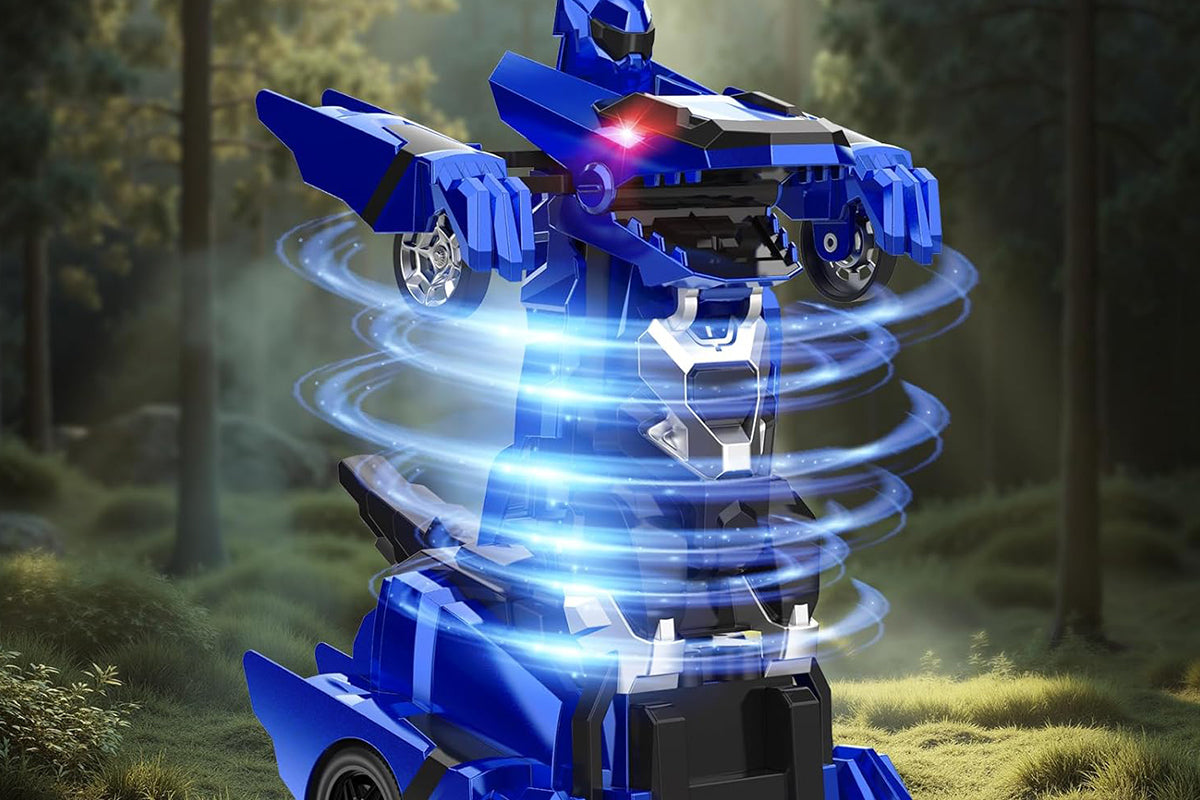Dinosaur Transform Rc Cars 2.4Ghz Remote Control Car Transforming Robot -Blue