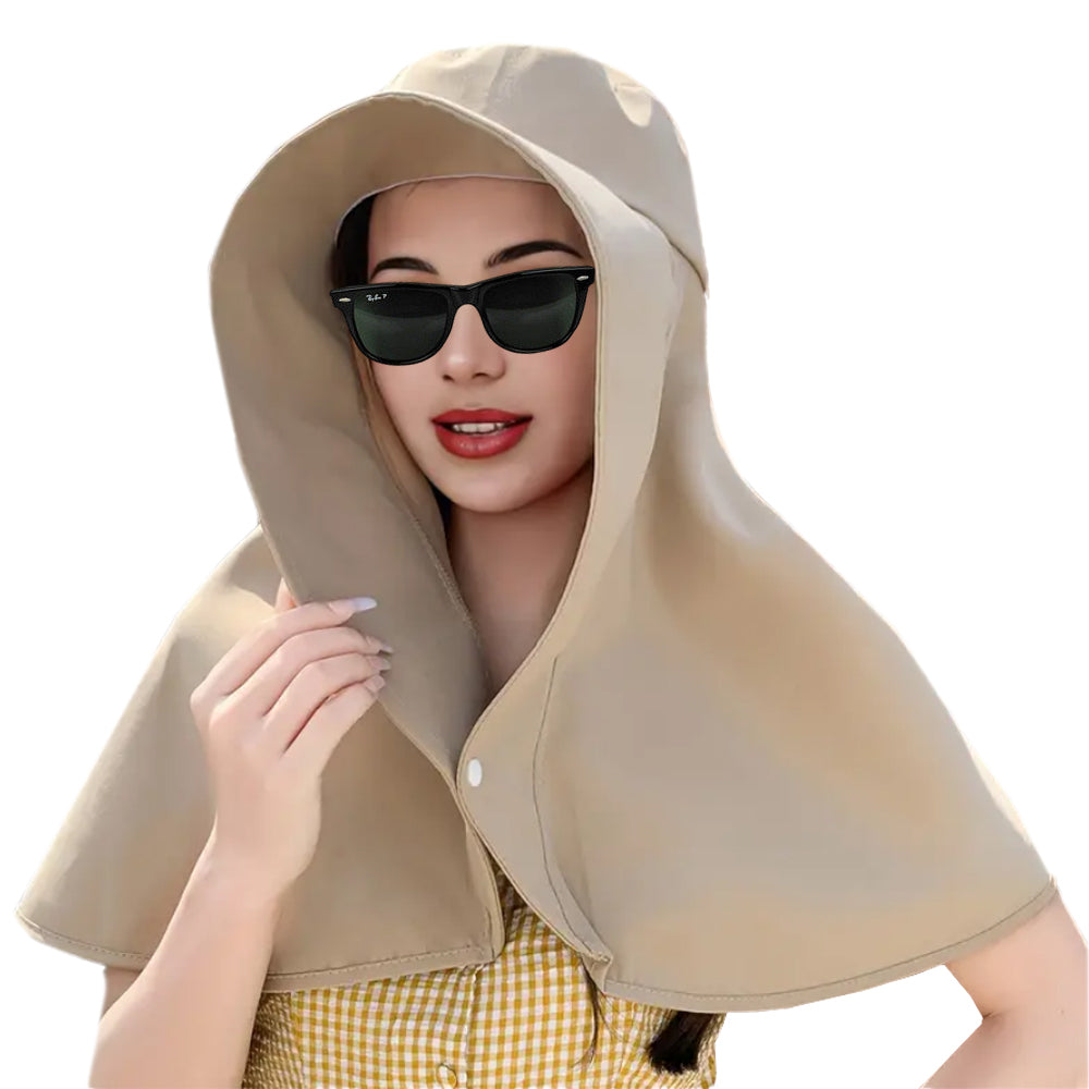 Sun Hats Wide Brim Fishing Hat UV Protection Bucket Hats Khaki