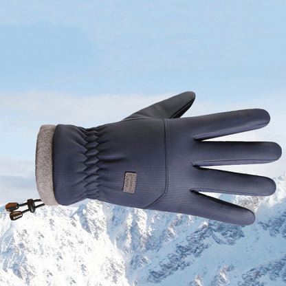 Pair of Winter Ski Gloves for Men Women Touch Screen Cycling Driving Gloves Blue