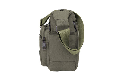 Men Vintage Crossbody Canvas Messenger Shoulder Bag-Green