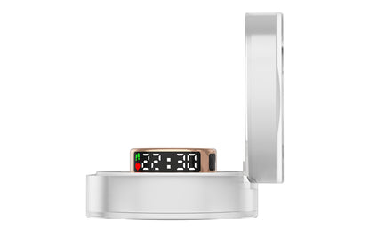 Smart Ring Health Ring Fitness Tracker Ring for Heart Rate Blood Oxygen-Champagne Gold