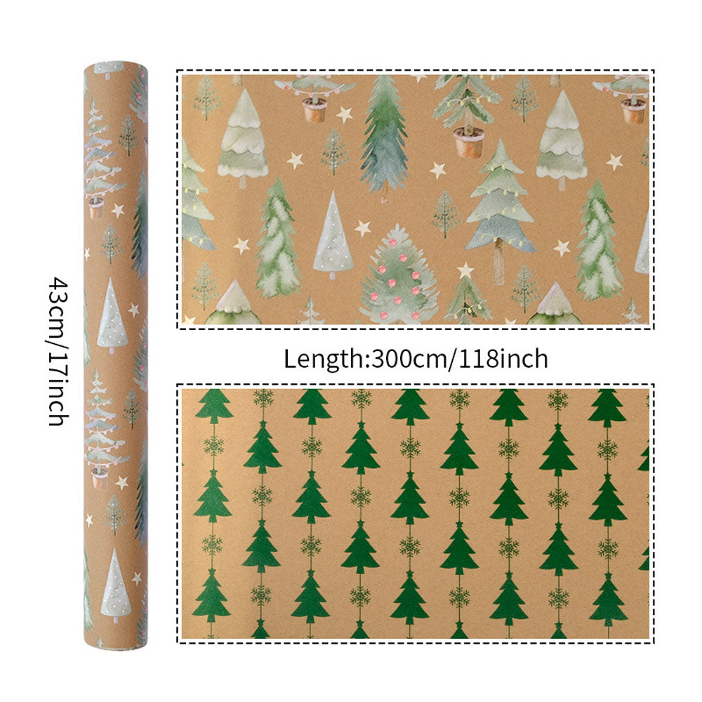 2 Pack Double Sided Christmas Wrapping Paper 4 - Reindeer