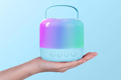 Mini Karaoke Machine for Adults Portable Bluetooth Speaker with 2 Wireless Microphones Christmas Birthday Holiday Toy Gifts-Blue