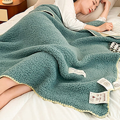 Sherpa Throw Blanket Winter Fuzzy Throws Cozy Blanket Green