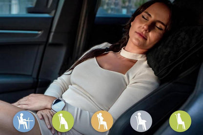 2 in 1 Jacquard Travel Pillow and Blanket Set Packable Travel Blanket for Airplane Car -Black