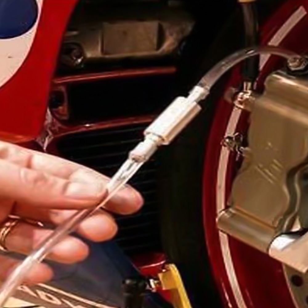 2Pcs Brake Bleeder Hose One Way Valve Tube Bleeding Tool for Motorcycle Car