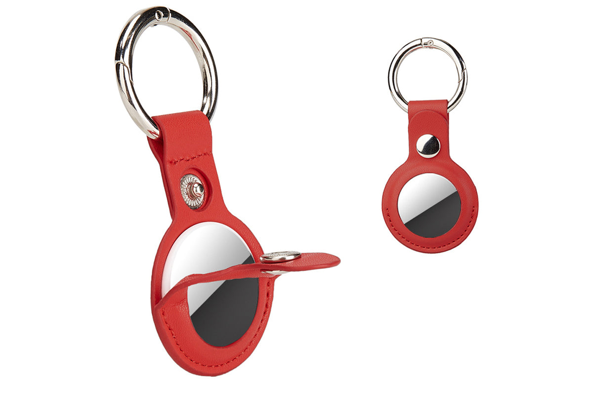 6Pcs for Airtag Case Keychain with Metal Snap Keyring for Luggage Keys Pets Kids Bag