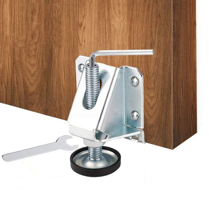 4Pcs Heavy Duty Leg Leveler for Furniture Adjustable Leveling Feet for Cabinet Table Silver