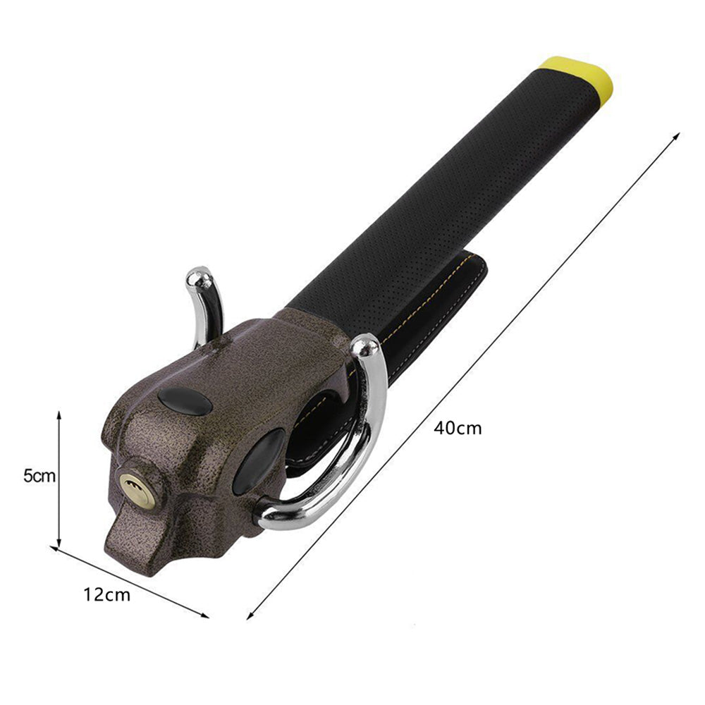 Universal Steering Wheel Lock Anti Theft Device for Cars-Black
