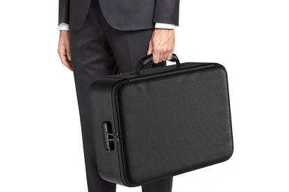 2 Piece Fireproof Waterproof Document Bag with Lock
