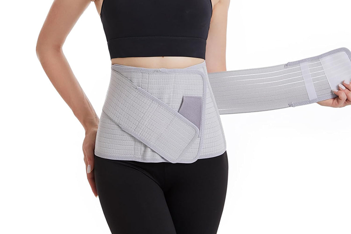 Bamboo Charcoal Fiber Belly Band - Grey