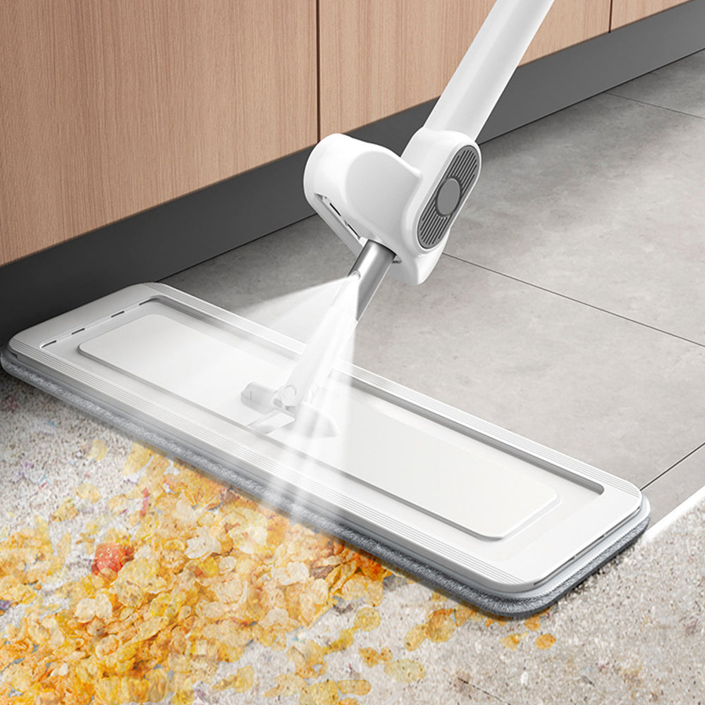 Self Wringing Spray Mop Hands-Free Mite Removal Floor Mop with 5 Replaceable Mop Cloth