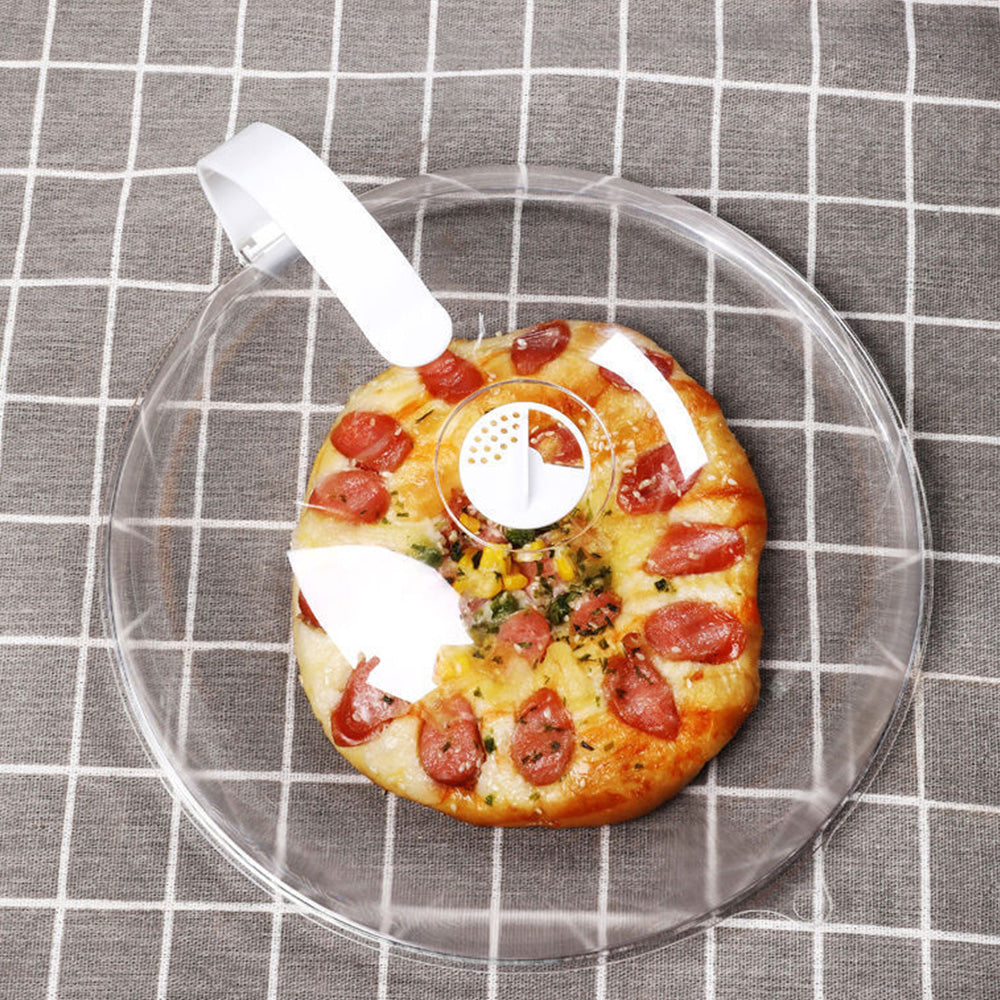 Microwave Splatter Cover with Handle for Food Plate Bowl - S