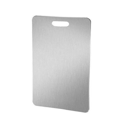 Dual Sided Stainless Steel Cutting Board with Hanging Hole