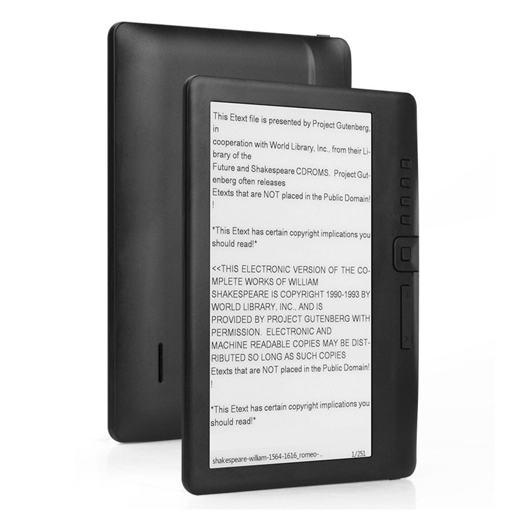 7 Inch Color Screen Ebook Reader Portable Ebook Reader with TF Card Slot