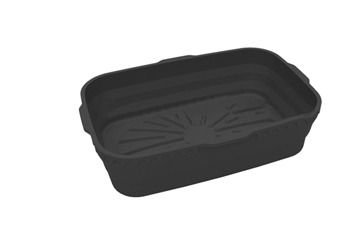 Reusable Baking Air Fryer Silicone Liners Pot Food Grade Airfryer Basket Bowl-Black