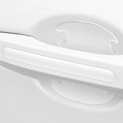 Car Door Handle Protective Scratch Guard Strip Set Transparent Anti-collision