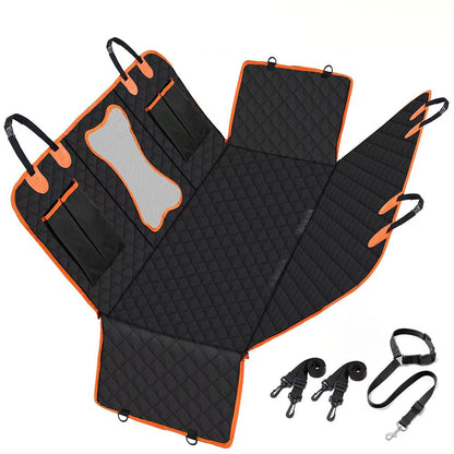 Large Back Seat Extender with Side Flaps for Pets Water-Resistant Dog Car Seat Cover