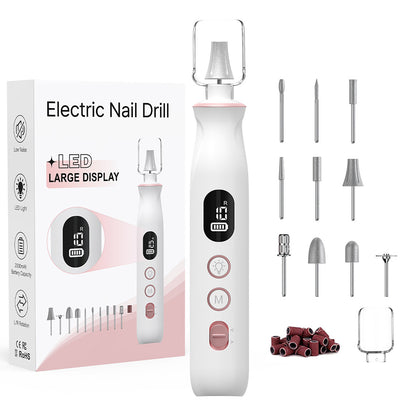 Professional Electric Nail Drill Kit Portable Rechargeable