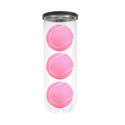 3Pcs Pink Practice Tennis Balls High Bounce Training Playing Tennis Balls for Beginners