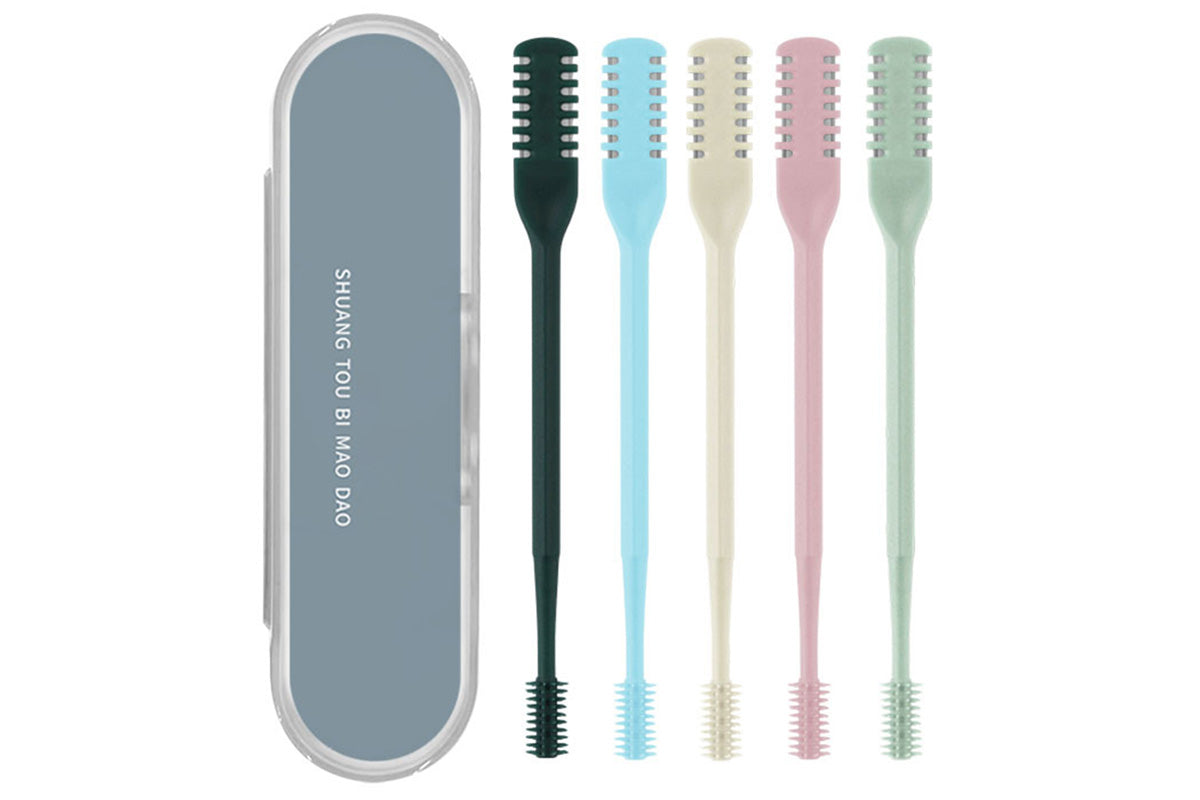 Nose Hair Trimmer for Men Women Double Sided Nose Hair Knife with Nose Picker