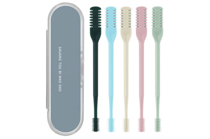 Nose Hair Trimmer for Men Women Double Sided Nose Hair Knife with Nose Picker