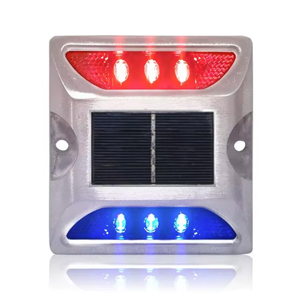 2 Piece Solar Deck Lights for Roadway Driveway - Mixed Color