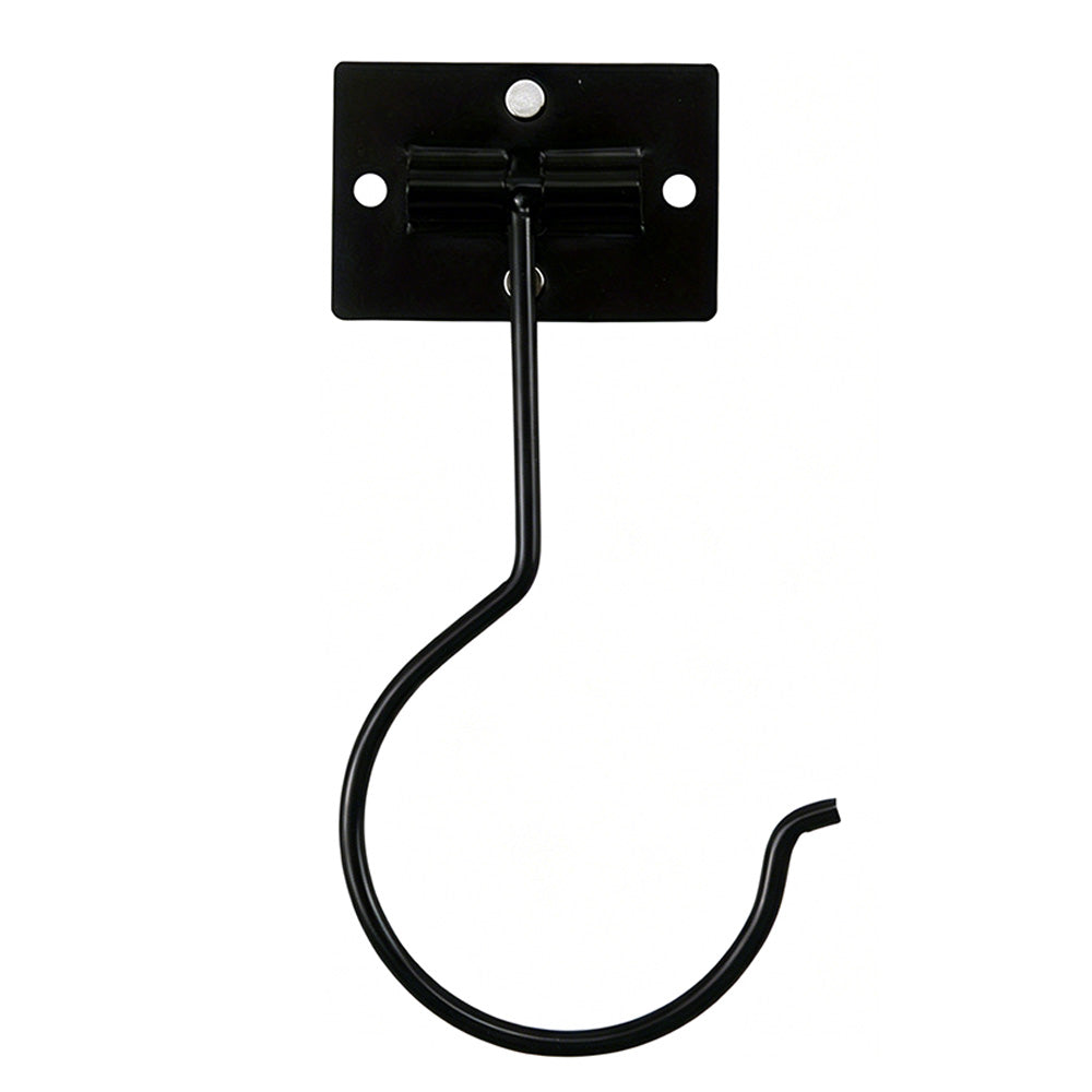 Self Adhesive Foldable Banana Hook for Under Cabinet Metal Holder for Kitchen-Black