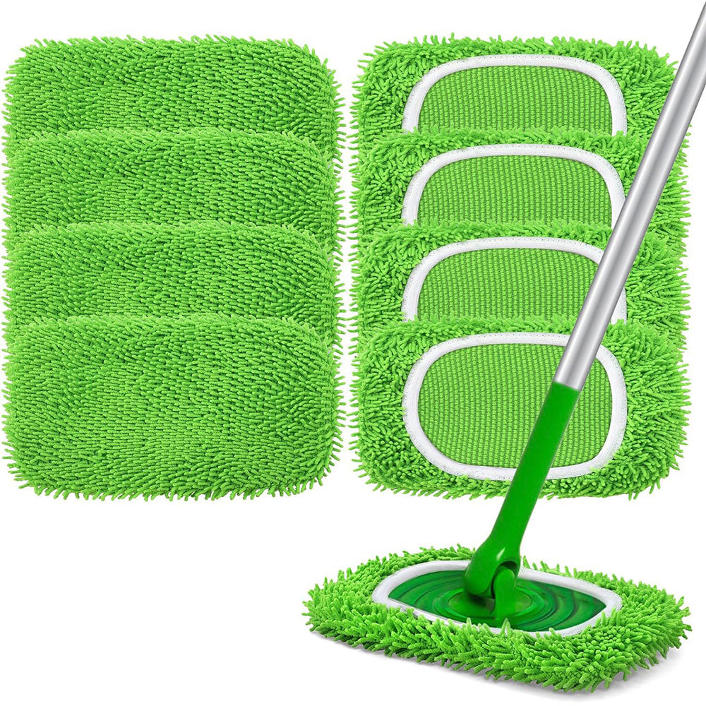 8Pcs Replacement Microfiber Mop Pads Compatible with Swiffer Sweeper Reusable Sweeping Cloths