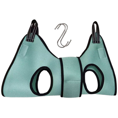 Small Pet Grooming Hammock Dog Cat Hanging Sling for Bathing Trimming Nailcare Green