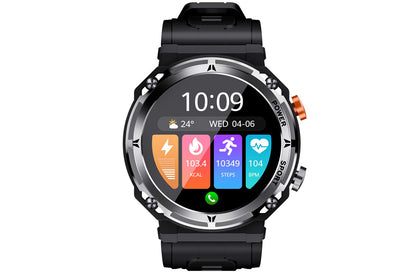 Military Smart Watch 1.39-Inch Fitness Watch with Heart Rate Sleep Monitor Blood Oxygen 100 Sports Modes Activity Tracker