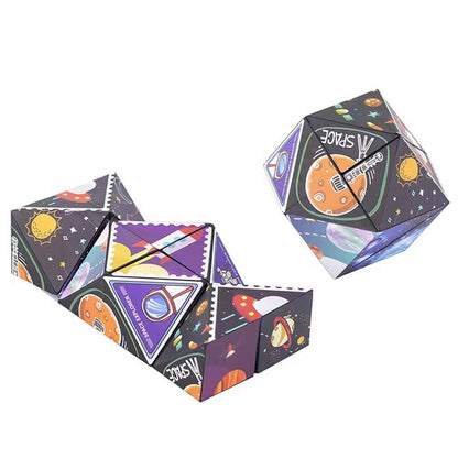 4Pcs Infinity Cube Puzzle Toys Sensory  Geometric Infinity Cube Toys Style 1