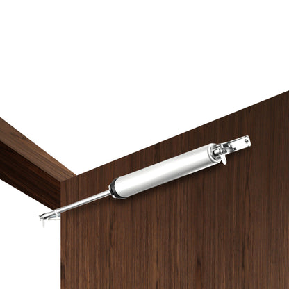 Automatic Door Closer with Hydraulic Buffer Adjustable Closing Speed-White