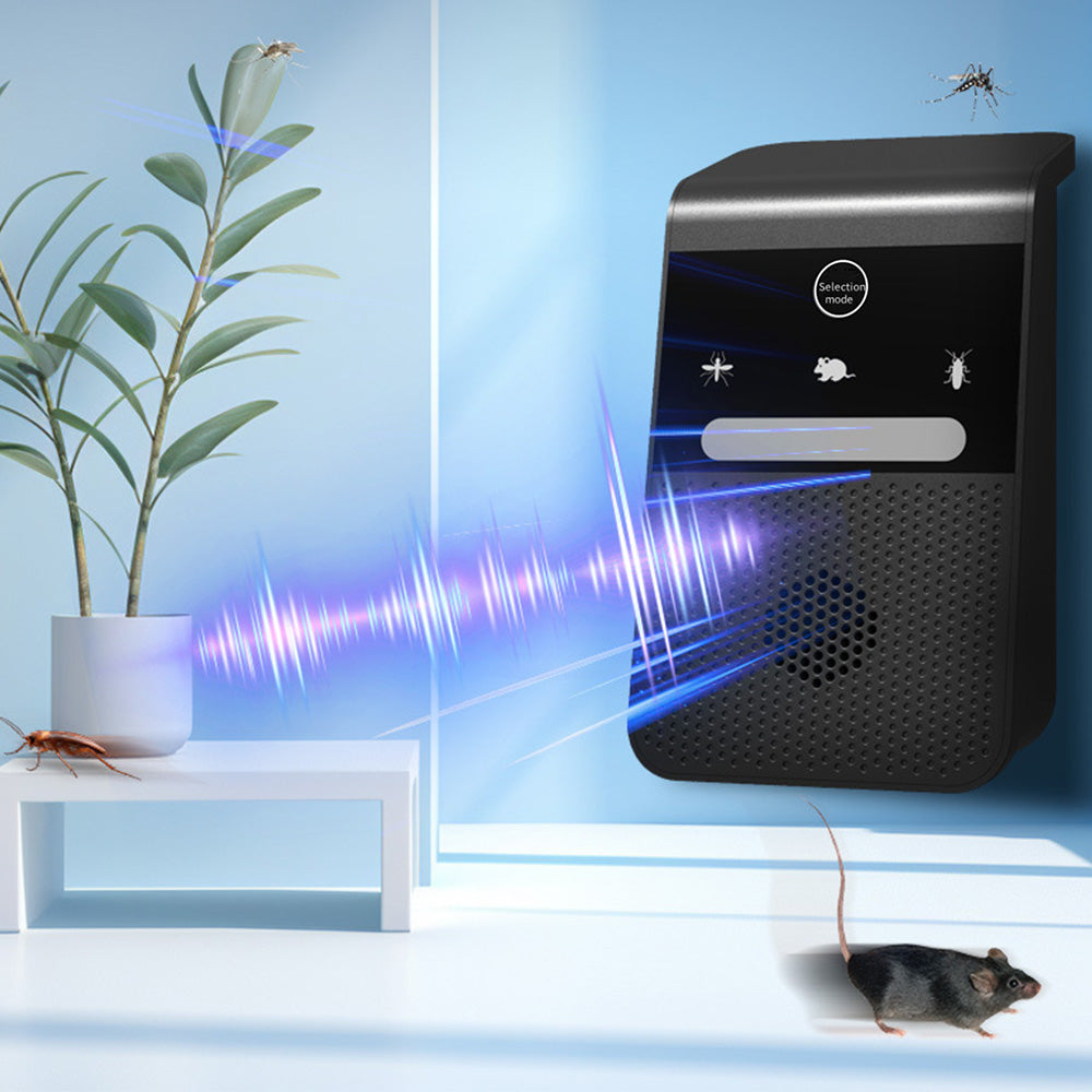 Ultrasonic Pest Control Repeller Mole Repellent With 3 Modes For Indoor