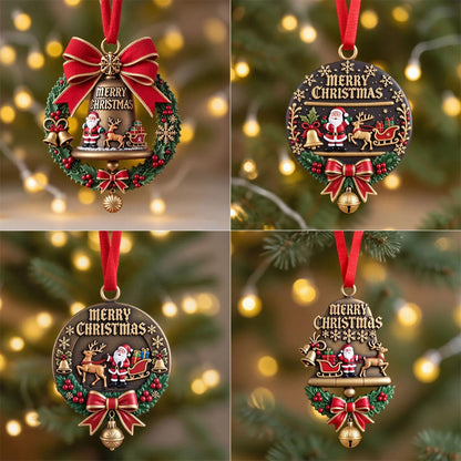 6 Piece Acrylic Christmas Tree Ornament Hanging Decoration Set
