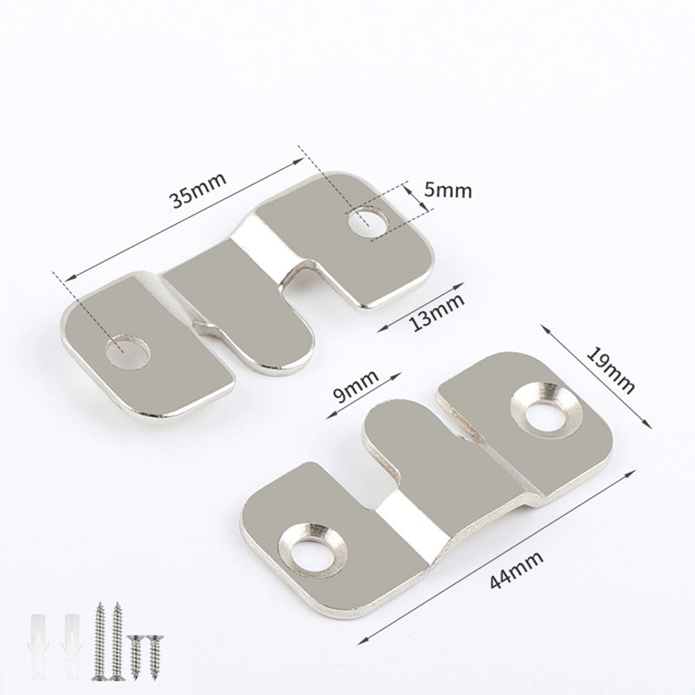 10 Pairs Flush Mount Brackets with Screws