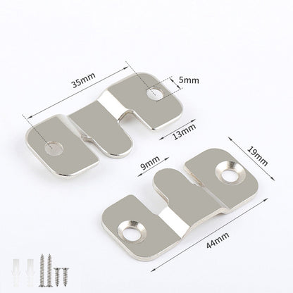 10 Pairs Flush Mount Brackets with Screws